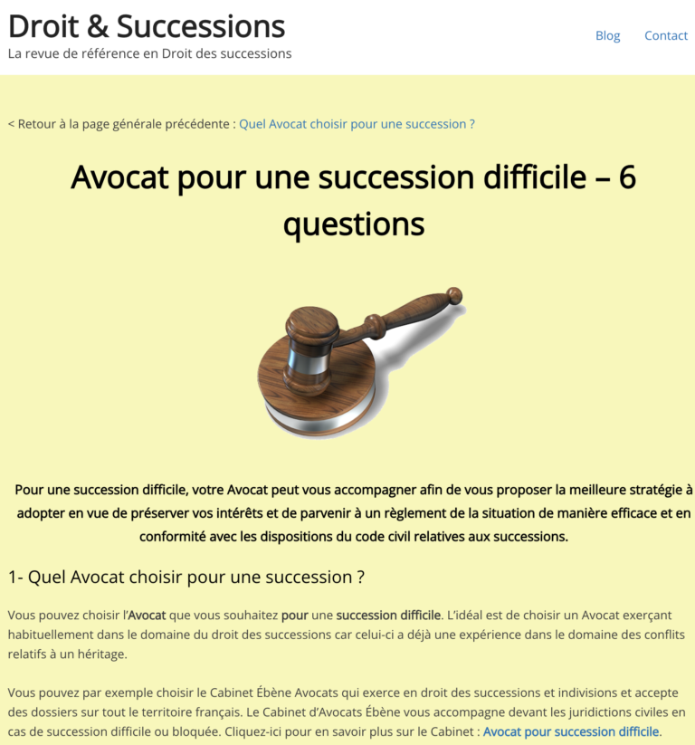 Site satellite avocats